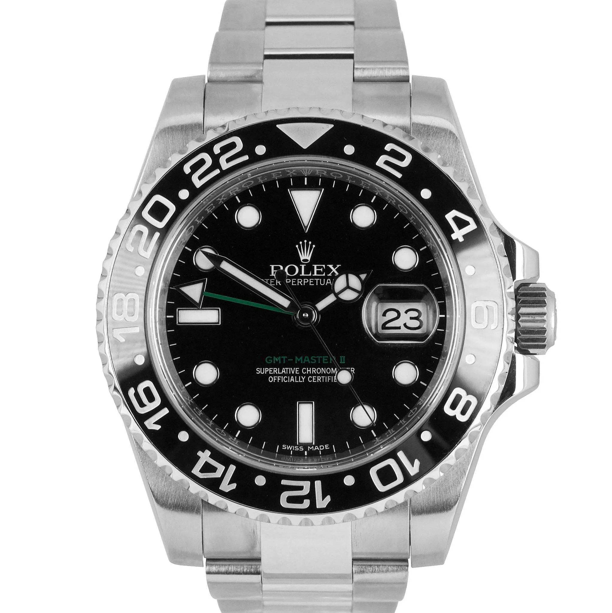 Rolex GMT-Master II Black 40mm Ceramic 116710 LN Stainless Steel Automatic Watch
