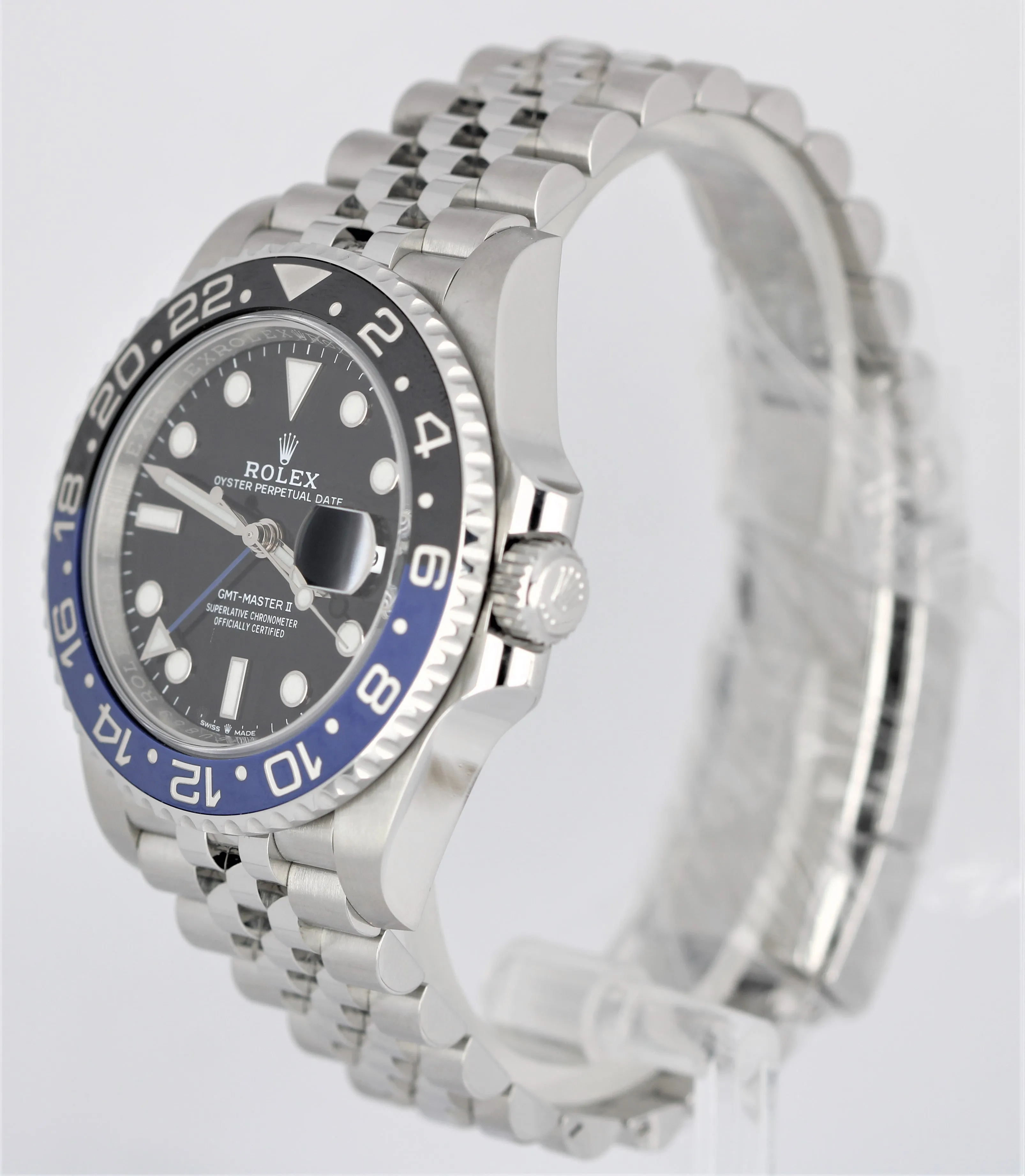 Rolex GMT-Master II Ceramic BATMAN JUBILEE BRACELET Black 40mm 126710 BLNR Watch