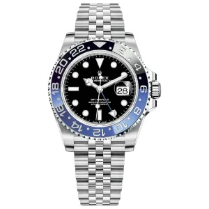 Rolex | GMT-Master II GMT Black Dial ( Blue and Black bezel )