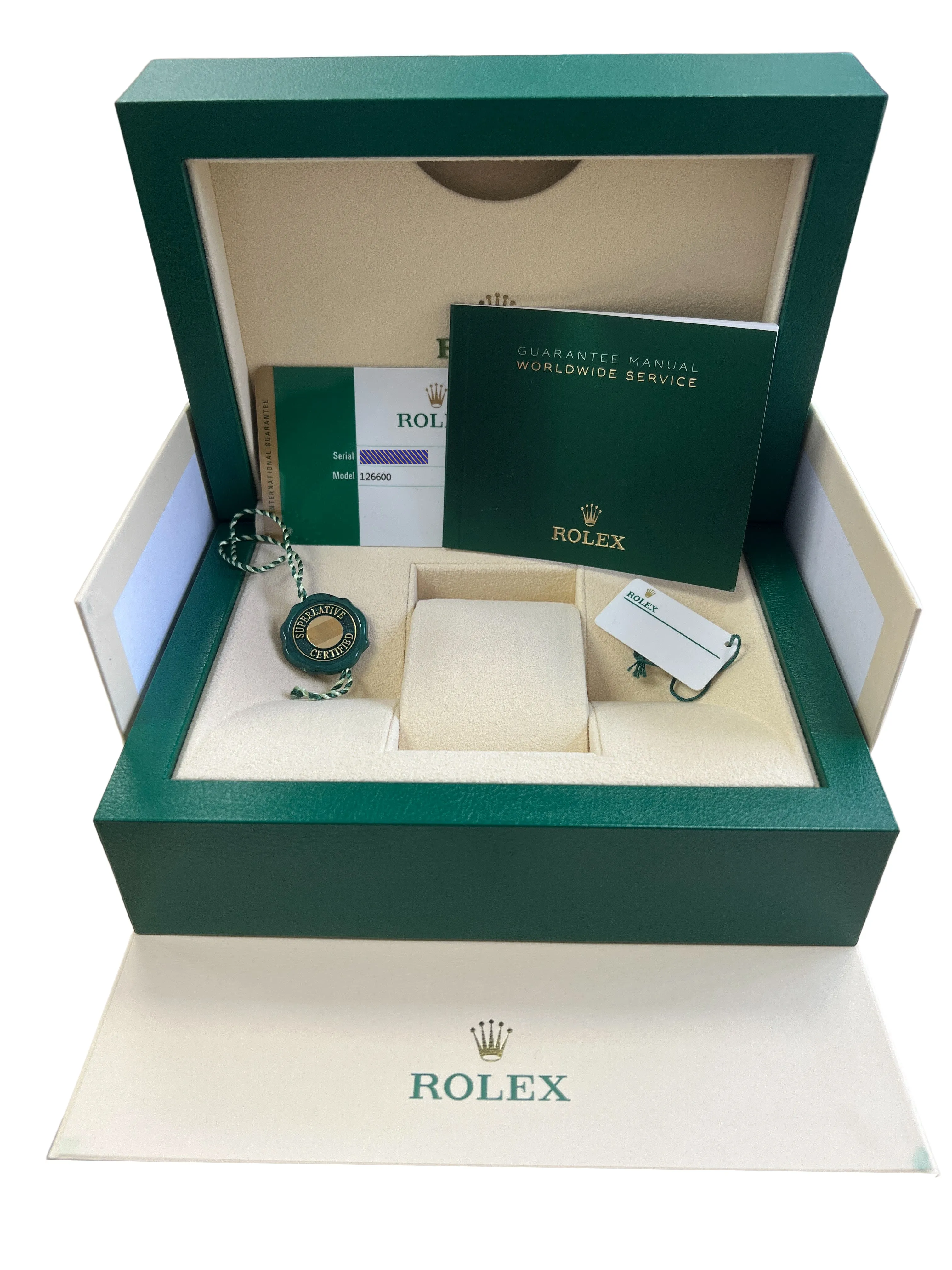 Rolex Sea-Dweller Black Stainless Mark II 50th-Anniversary 126600 43mm Watch BP