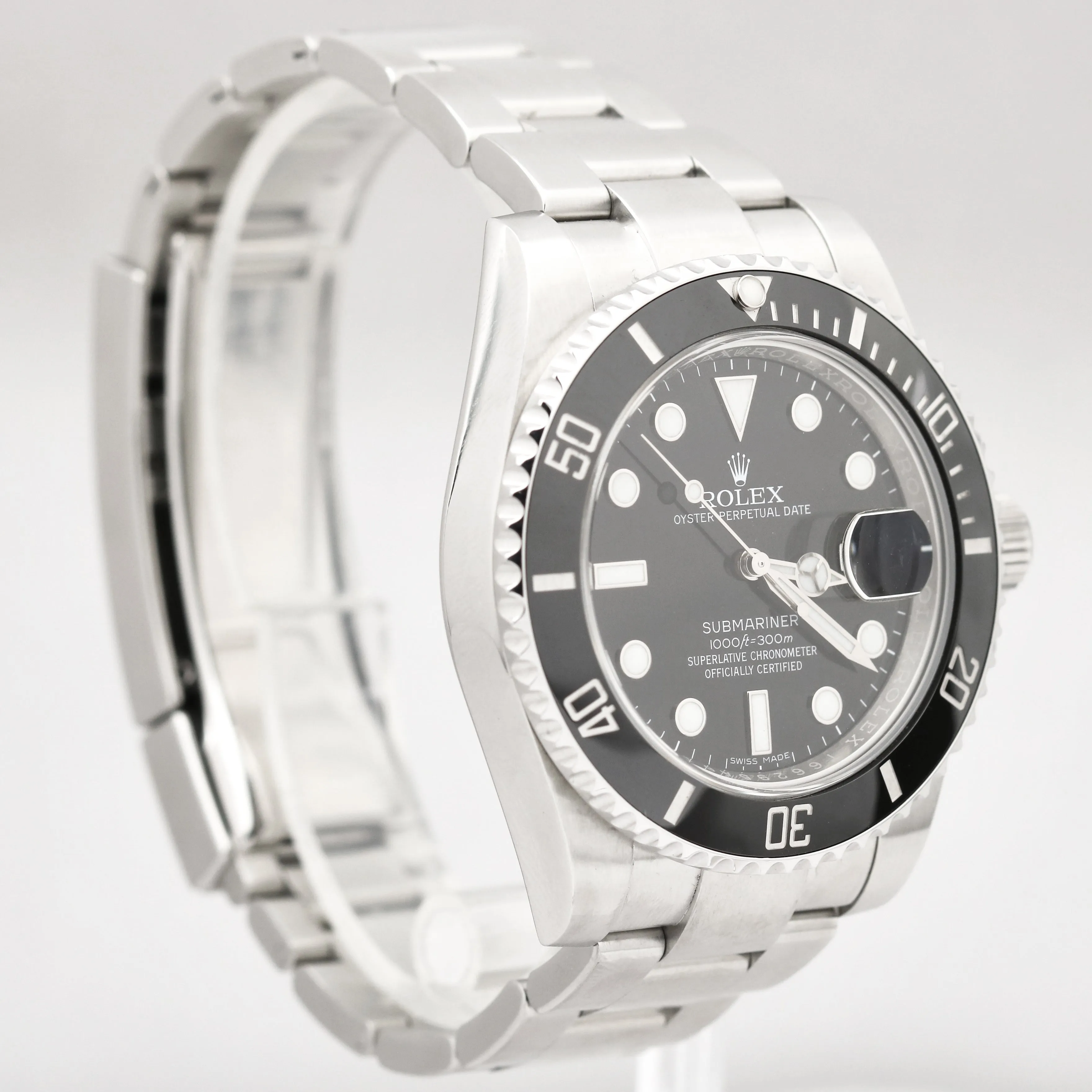Rolex Submariner Date Black Ceramic Stainless Steel 116610 LN 40mm Watch B P