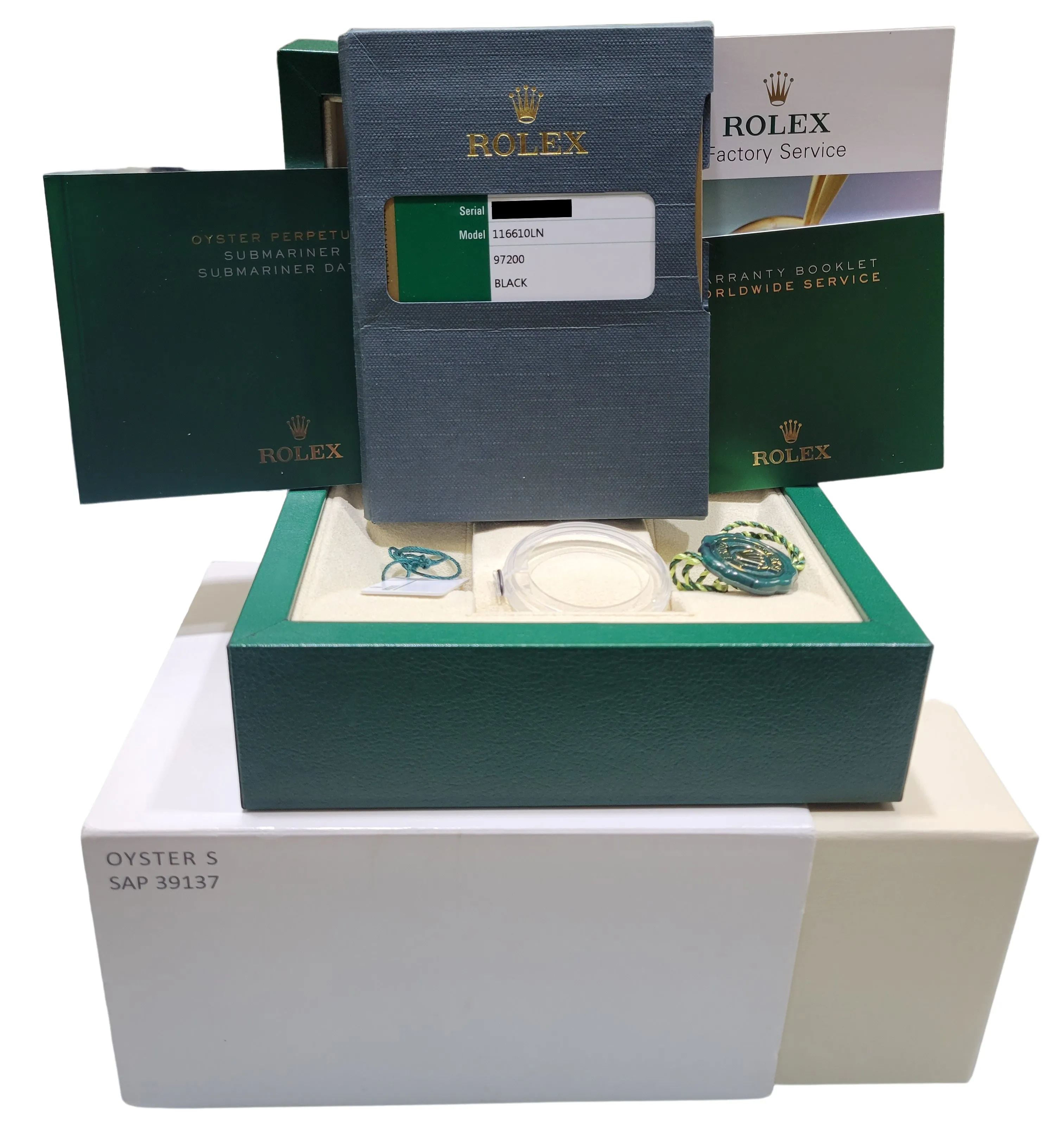 Rolex Submariner Date Black Ceramic Stainless Steel 116610 LN 40mm Watch B P