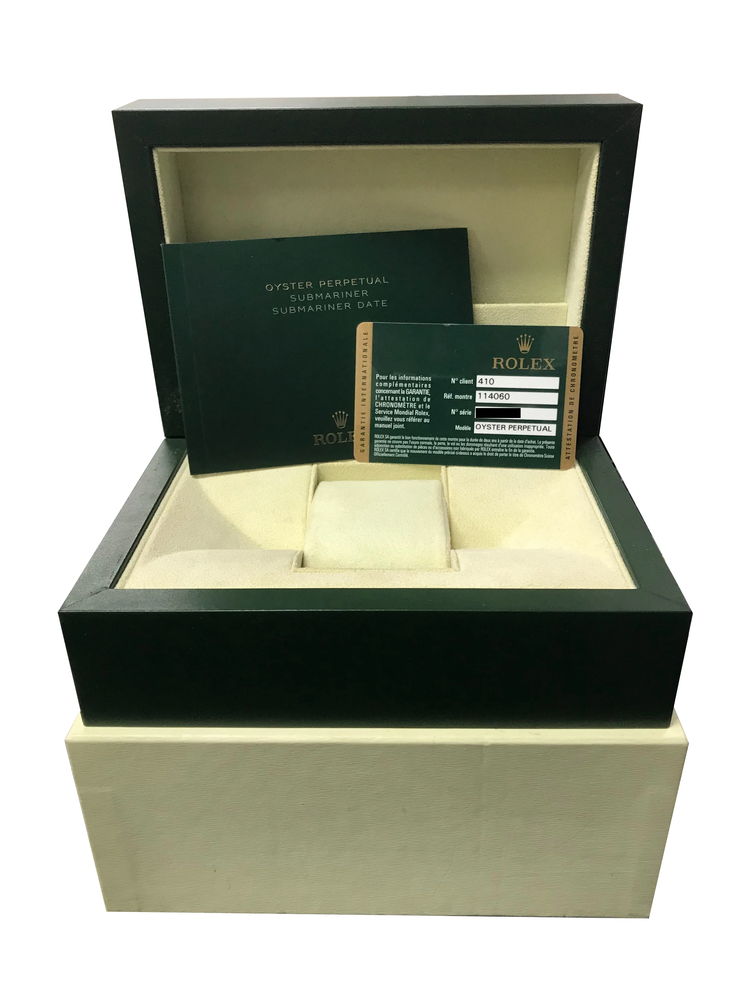 Rolex Submariner No-Date 40mm Stainless Black Ceramic Dive Watch 114060 B P