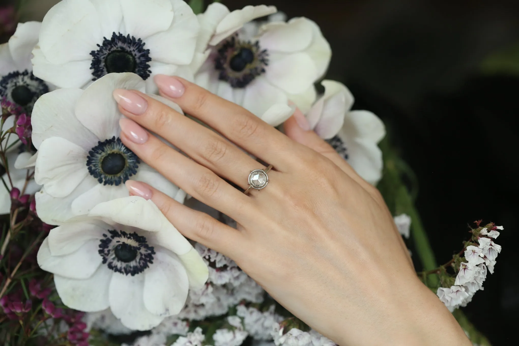 Rose Cut Diamond Solitaire