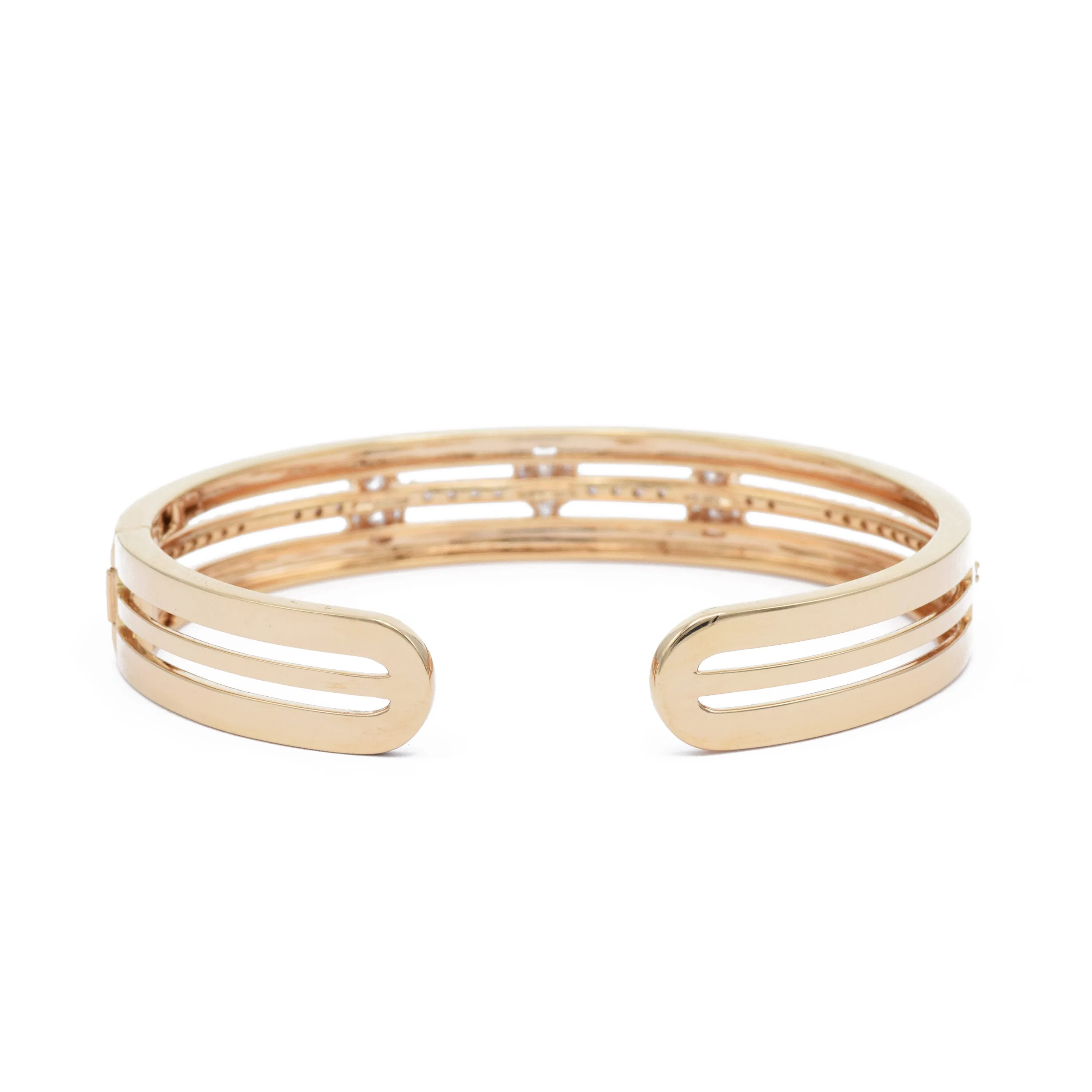 Rose Gold Diamond Cuff