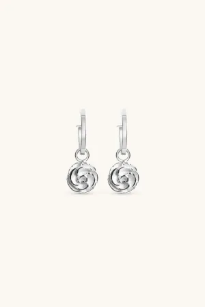 ROSE HOOP EARRINGS