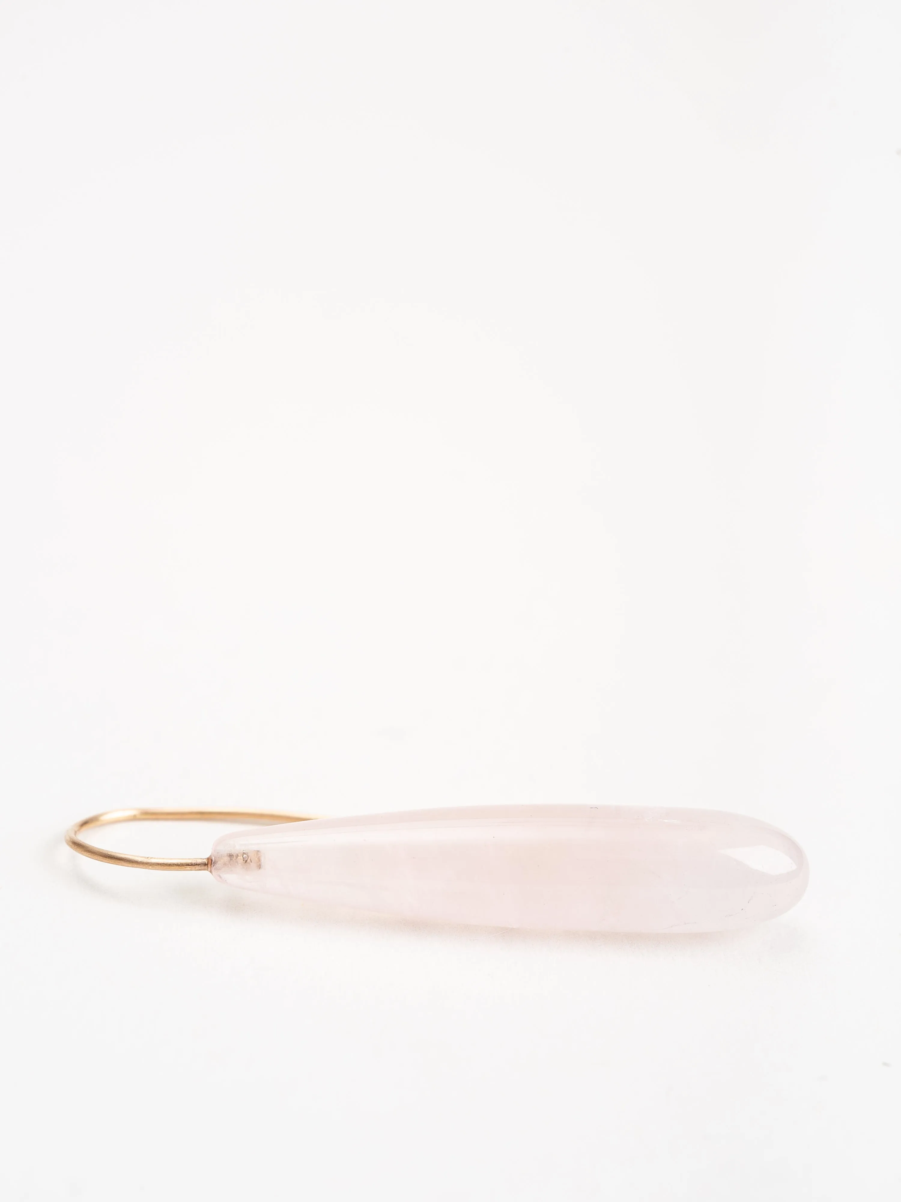 rose quartz teardrop earrings