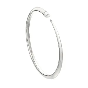 Sabre Slim Bangle - Silver