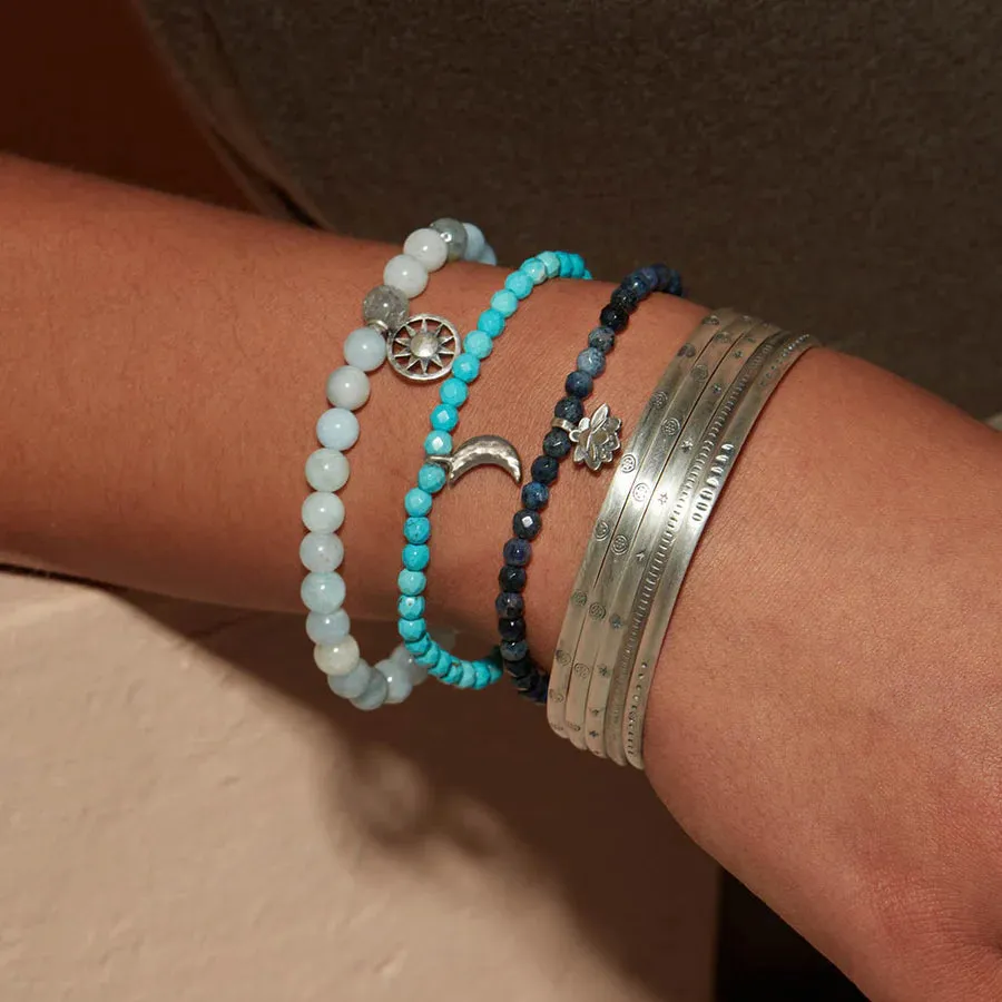 SATYA - Small Silver Multi Bangle Cuff