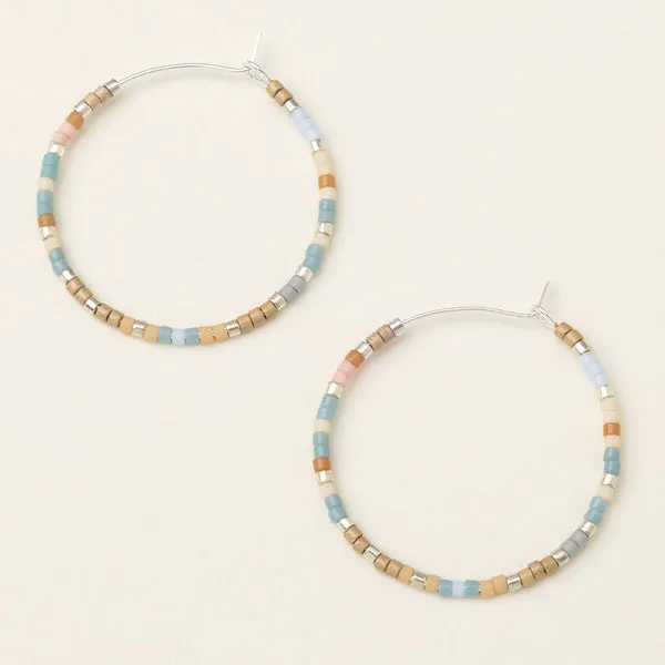 Scout Curated Wears Chromacolor Miyuki Small Hoop - Desert Multi