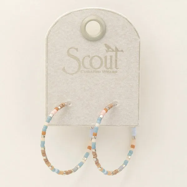 Scout Curated Wears Chromacolor Miyuki Small Hoop - Desert Multi