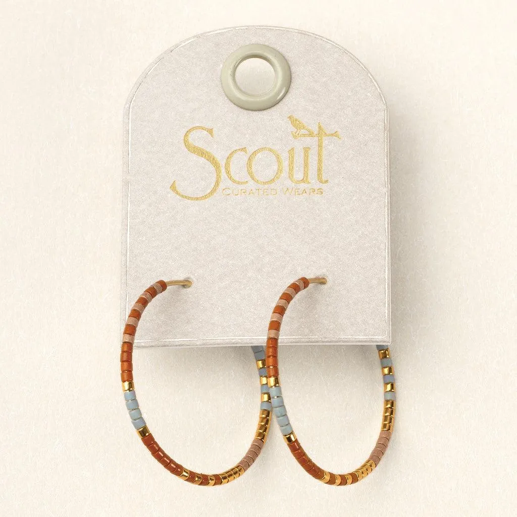 Scout Curated Wears Chromacolor Miyuki Small Hoop - Desert Multi