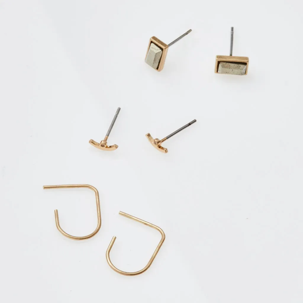 Scout Curated Wears Courtney Stud Trio