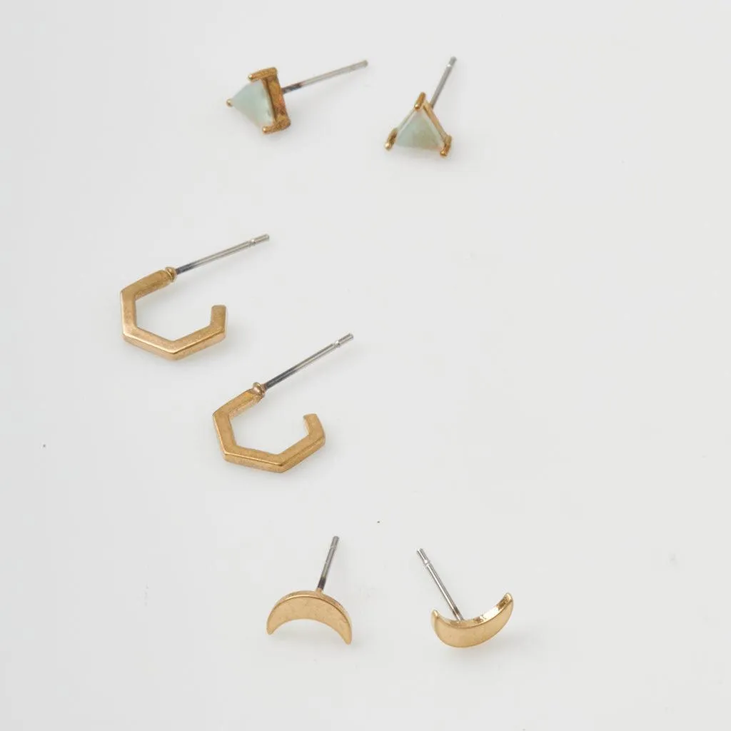 Scout Curated Wears Ella Stud Trio