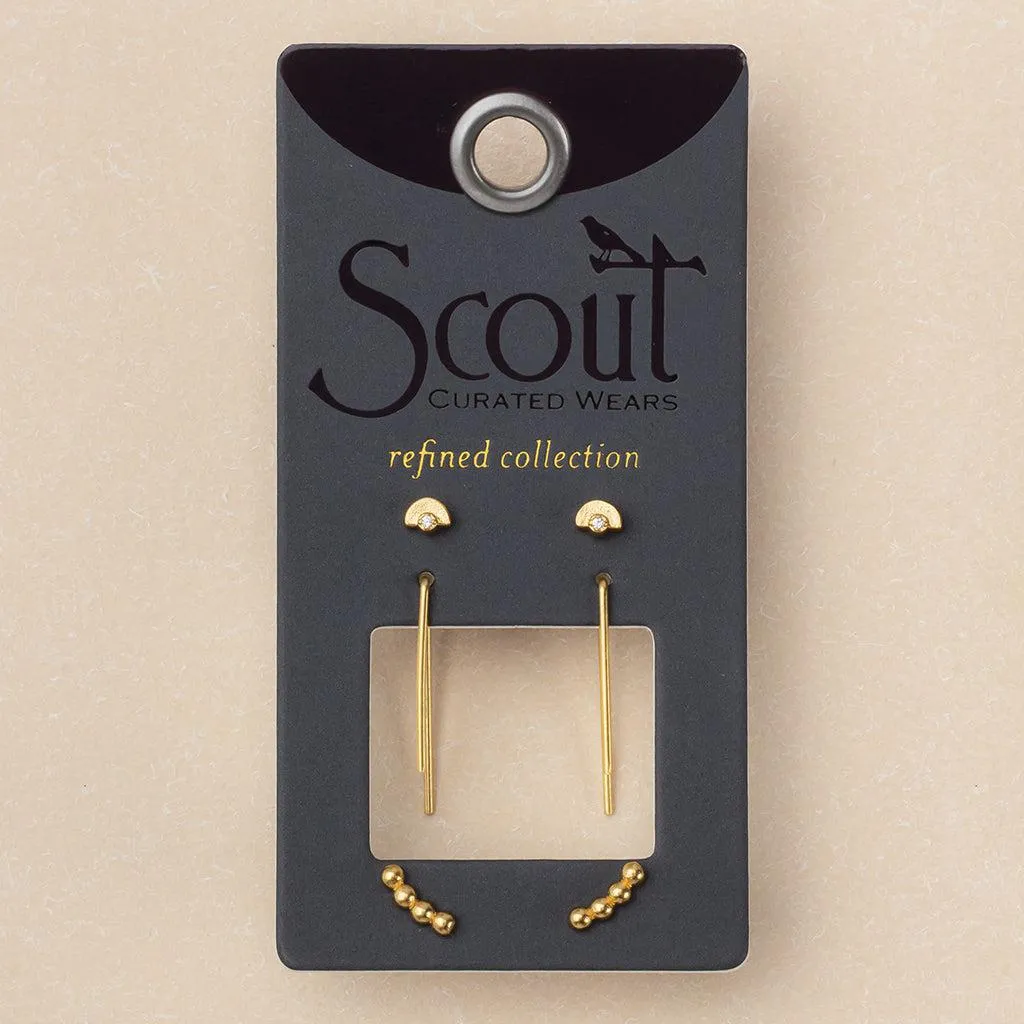 Scout Curated Wears Venus Stud Trio