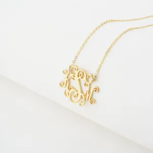 Script Monogram Necklace