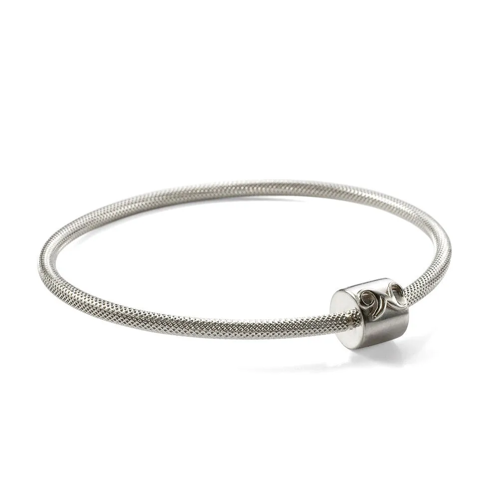 Signature N Bangle Silver 7.5 inch/19.1 cm