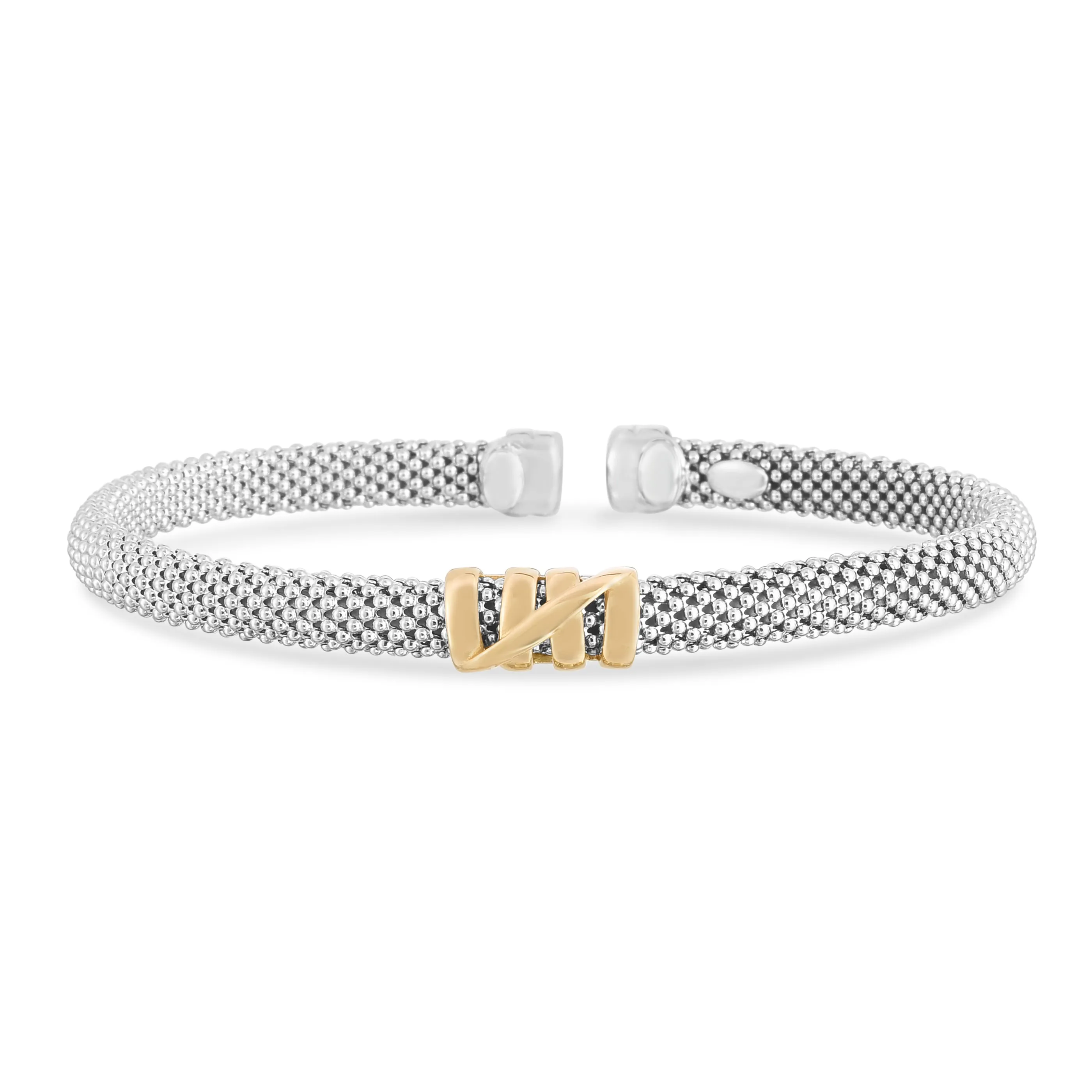 Silver & 18K Gold Small Tally Prosecco Bracelet