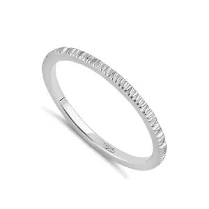 Simplistic Band 925 Stackable Sterling Silver Ring