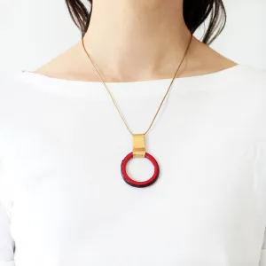 Slab Gold (24K)   Tagua Pendant