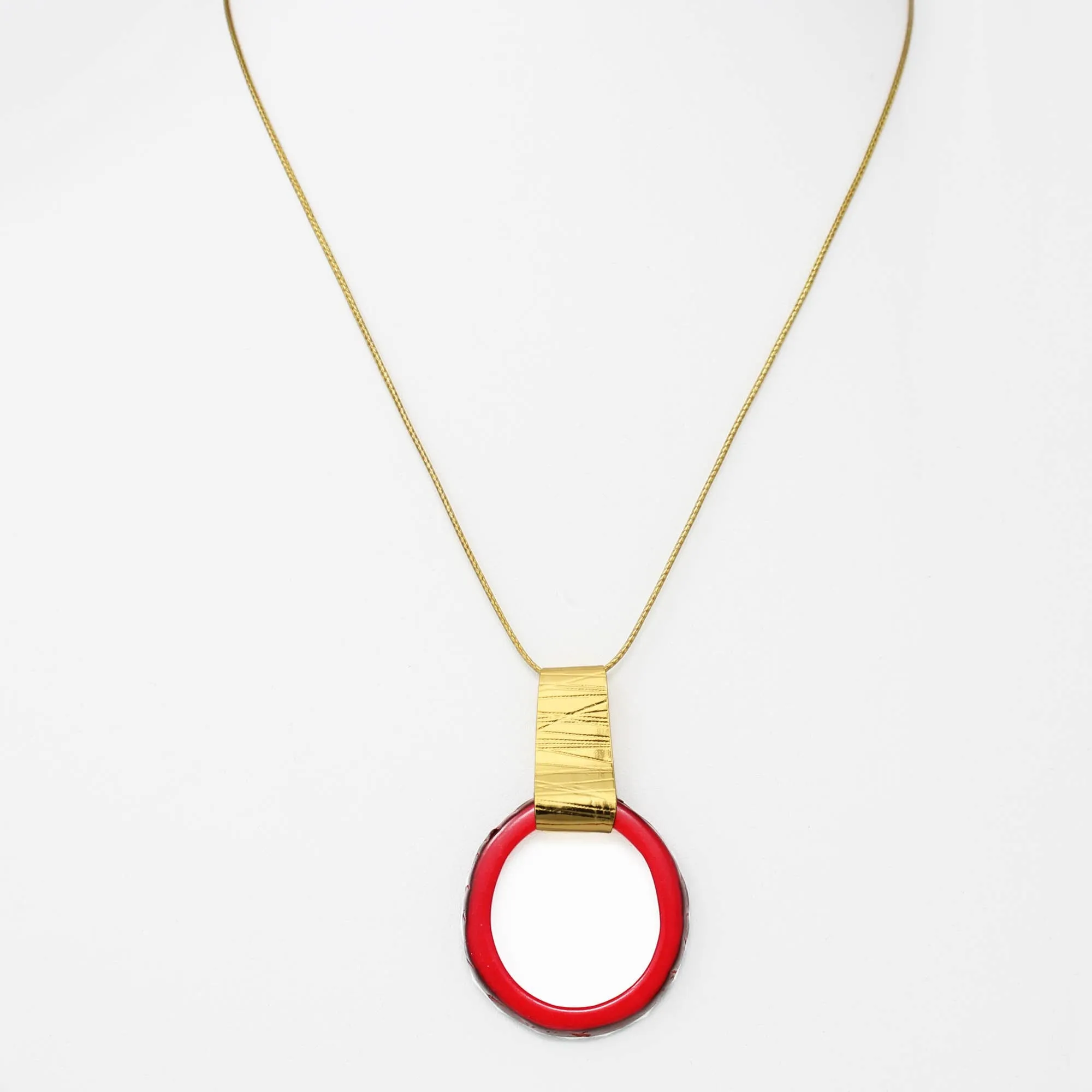 Slab Gold (24K)   Tagua Pendant