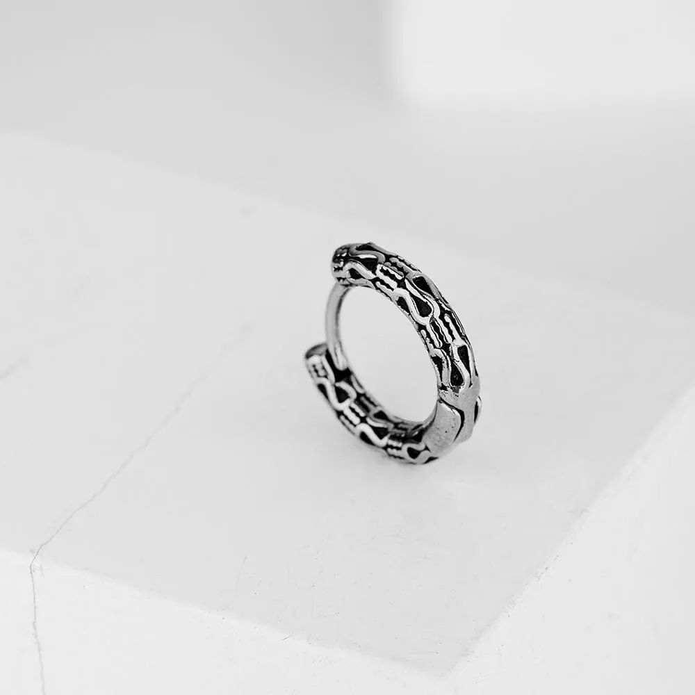 Sleek Titanium Steel Cross Earrings for Fashion-Forward Men
