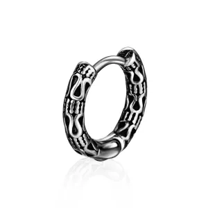 Sleek Titanium Steel Cross Earrings for Fashion-Forward Men