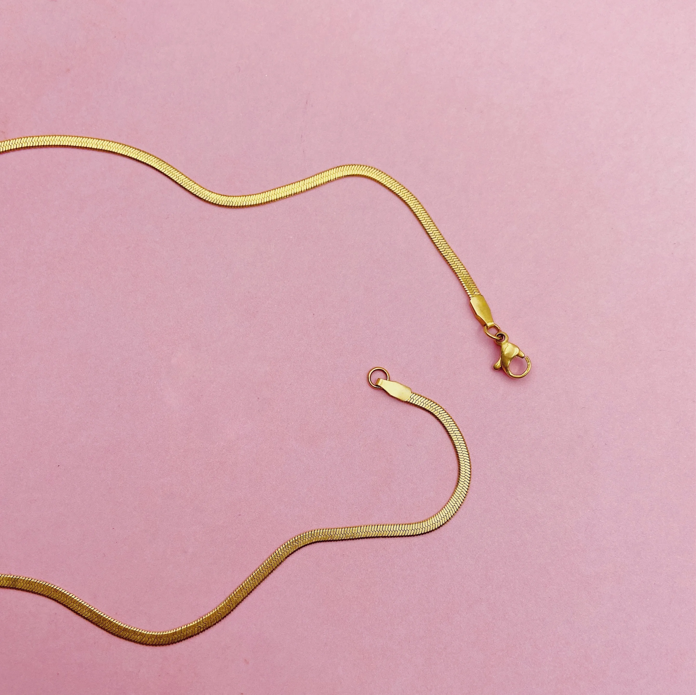 Snake Chain Gold Filled Necklace in 18"