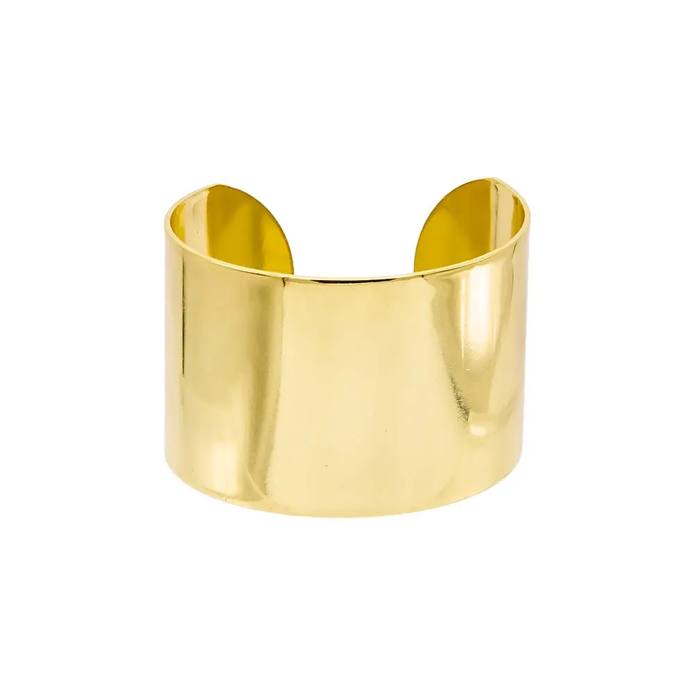 Solid Wide Cuff Bangle Bracelet