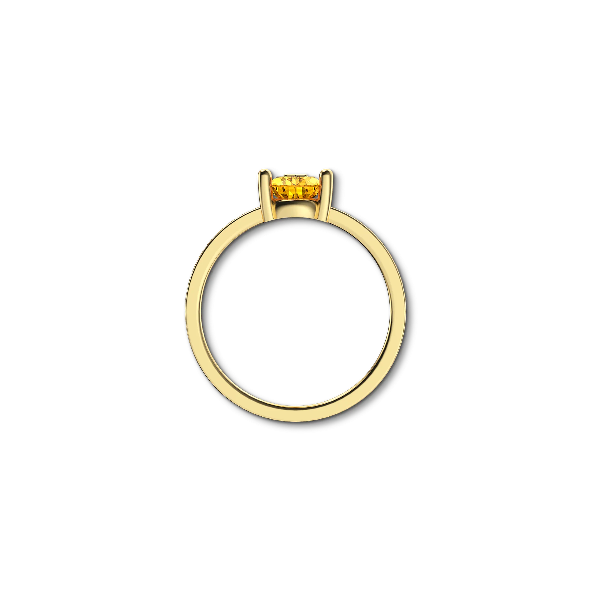 Solitaire Pear Cut Diamond Eternity Ring