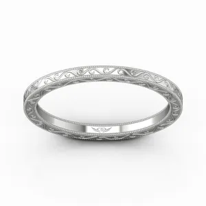 Solitaire Wedding Band