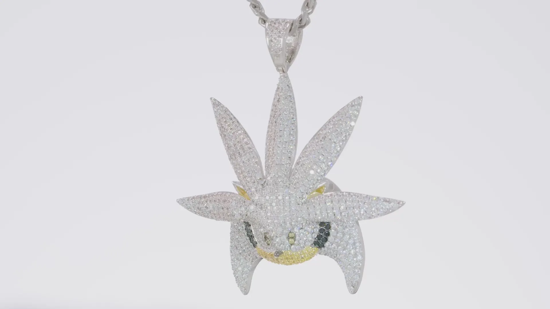 Sonic the Hedgehog x King Ice - Silver Necklace