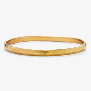 Sonoma Hammered Bangle in 20K Peach Gold- 5mm