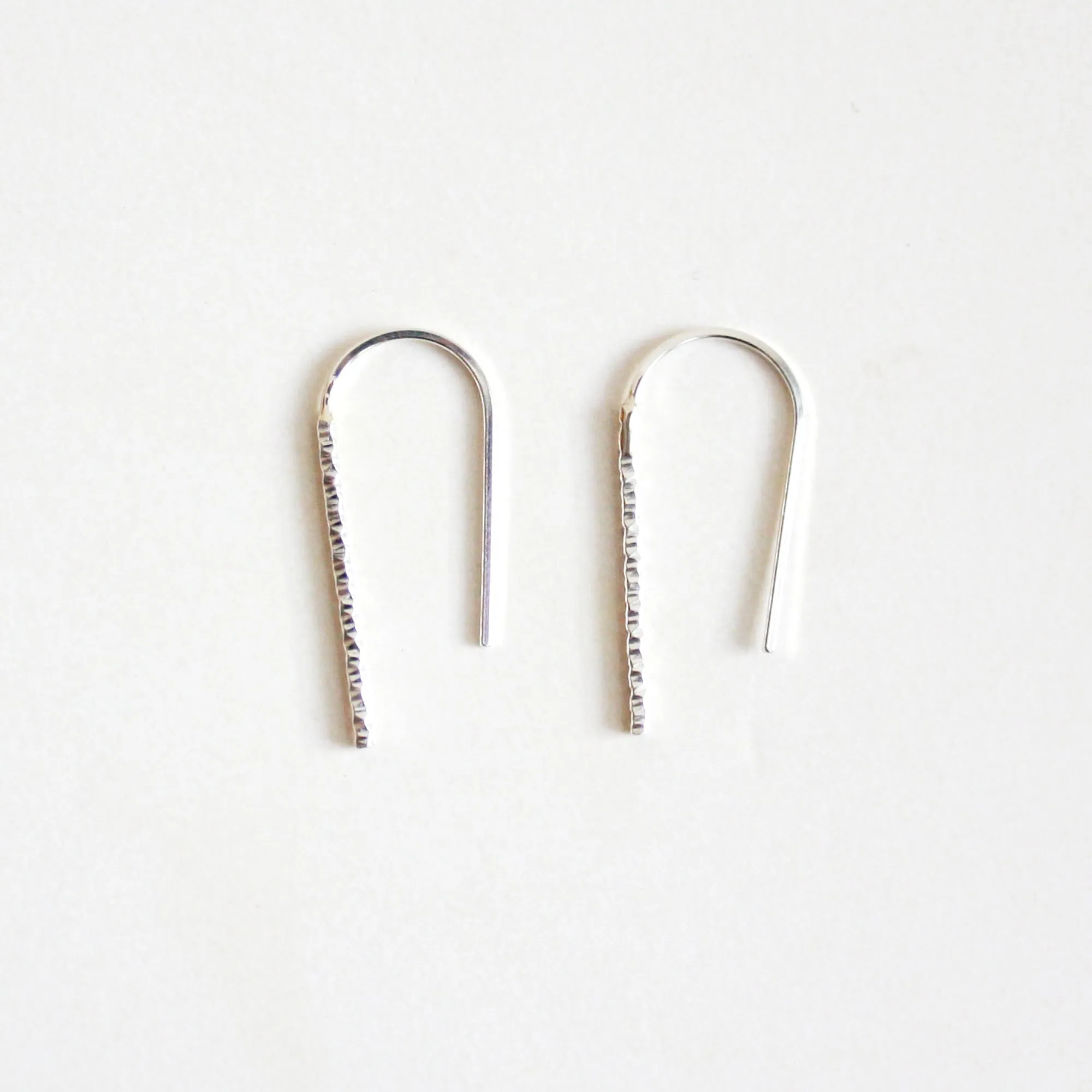 Sparkle Short Arc Threader Earrings