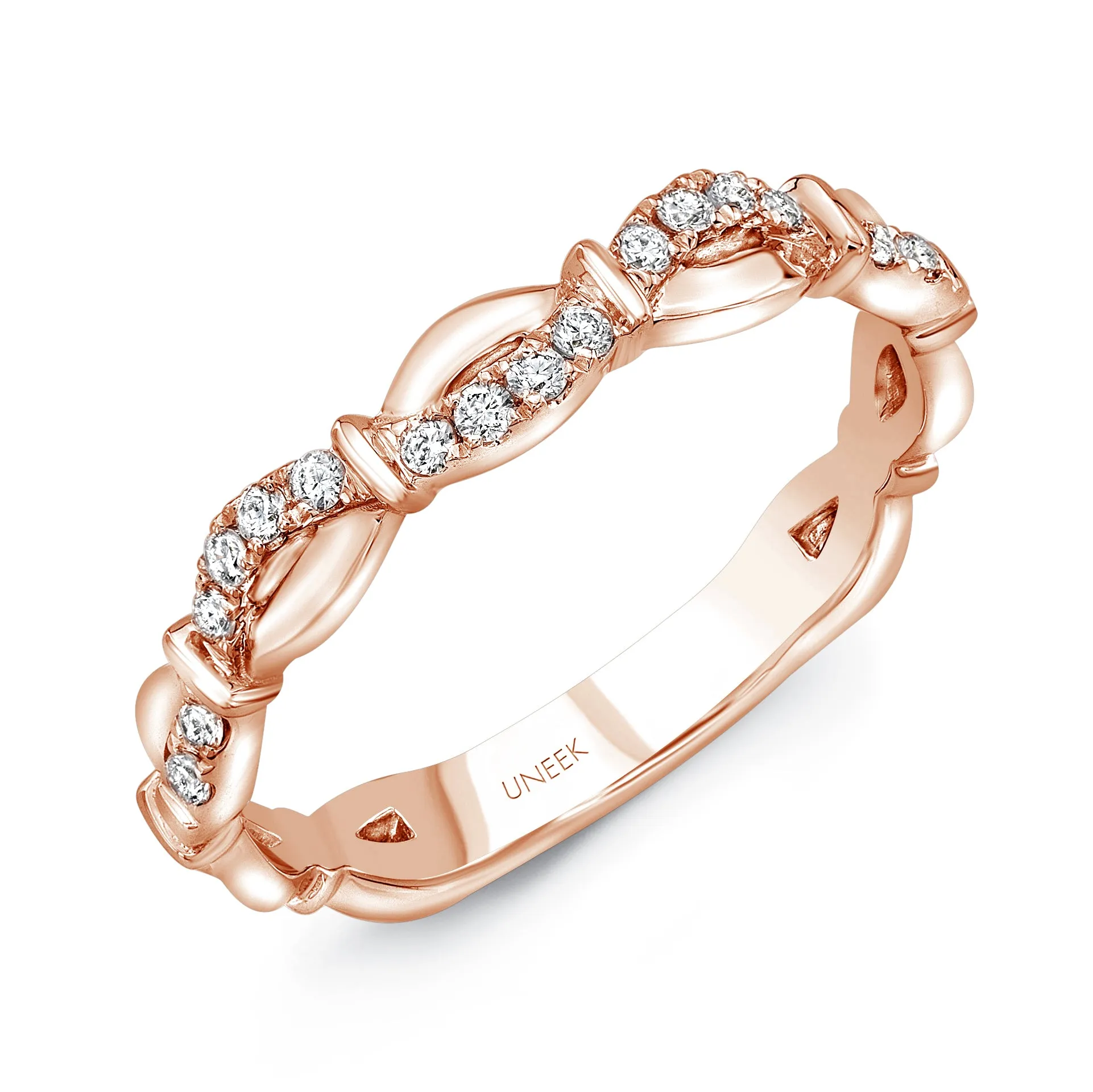Stackable Diamond Band in 14K Rose Gold