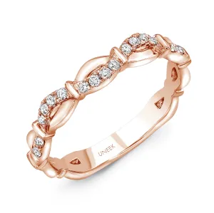 Stackable Diamond Band in 14K Rose Gold