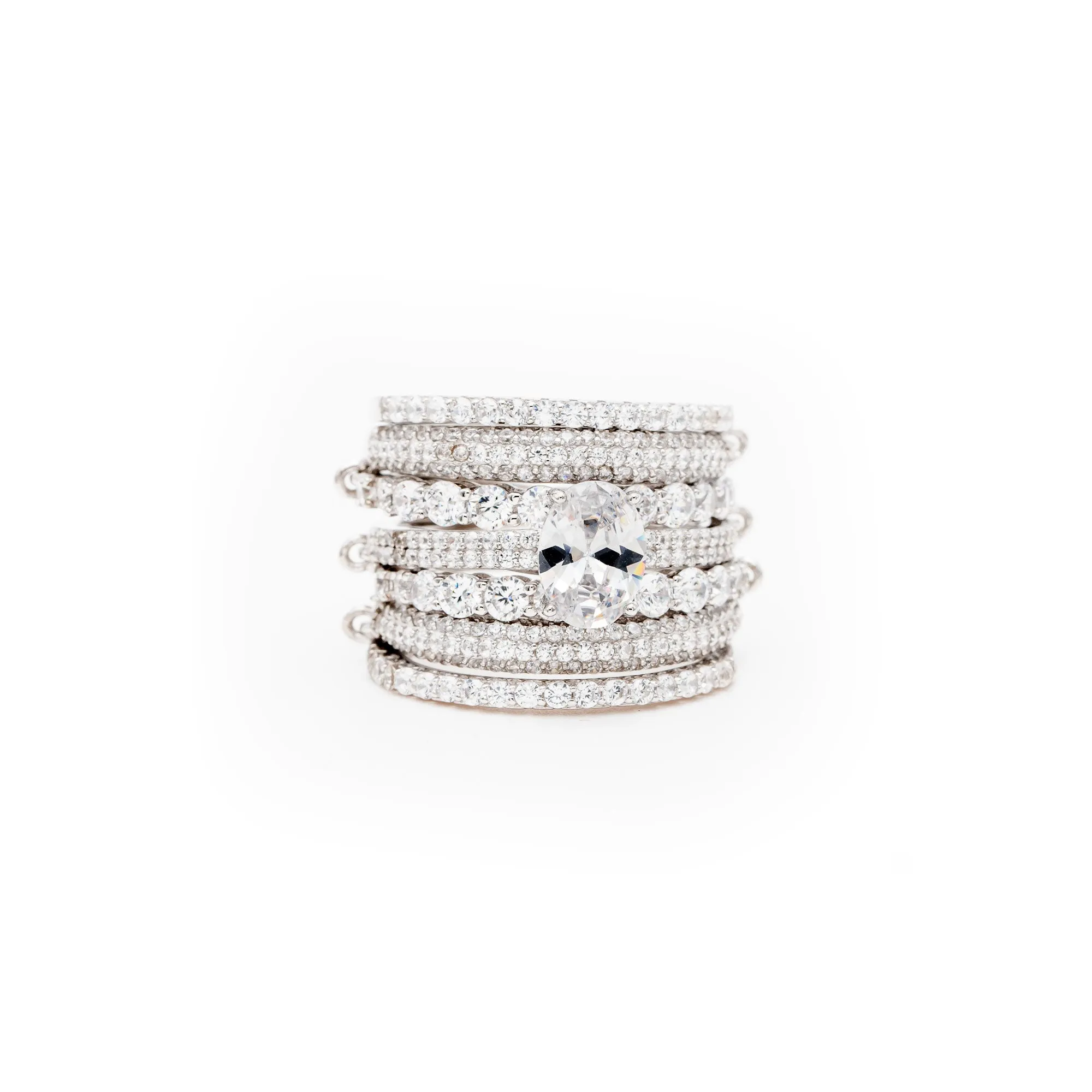STACKABLE DIAMOND PARTY WEAR RING