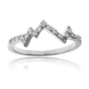 Stackable Mountain Diamond Ring