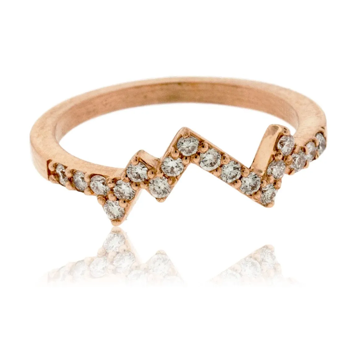 Stackable Mountain Diamond Ring