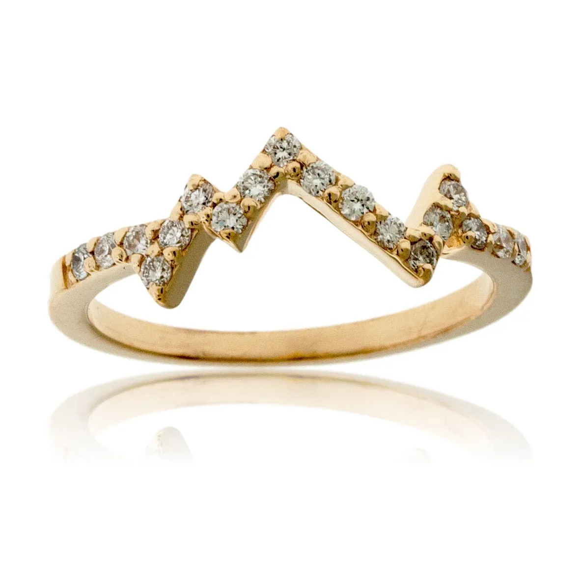 Stackable Mountain Diamond Ring