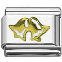 Stainless Steel 9mm Shiny Bells Link for Italian Charm Bracelet