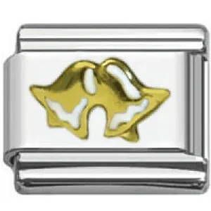 Stainless Steel 9mm Shiny Bells Link for Italian Charm Bracelet
