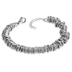 Stainless Steel Celtic Twisted Round Circle Wire Chain Link Bracelet