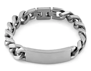 Stainless Steel ID Curb Link Bracelet