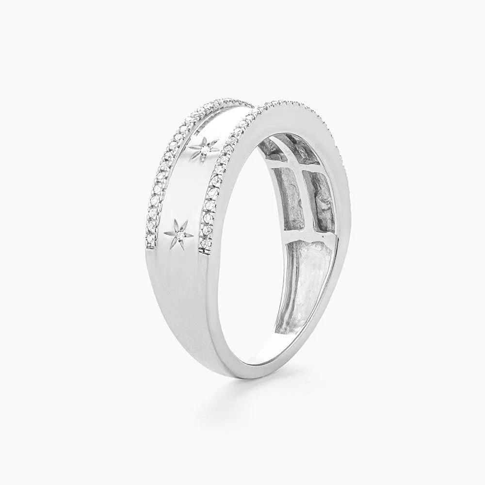 Starry Eyed Stackable Ring