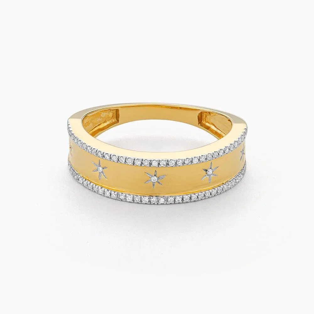 Starry Eyed Stackable Ring