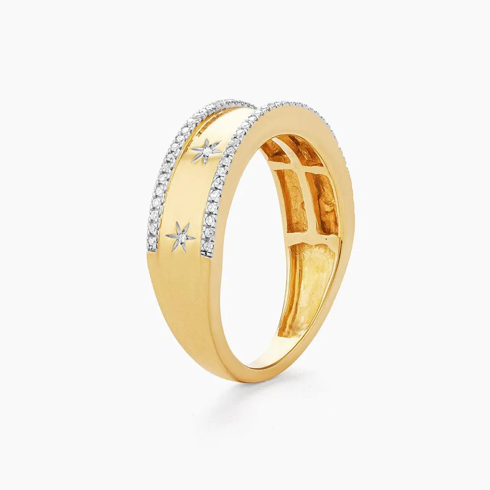 Starry Eyed Stackable Ring