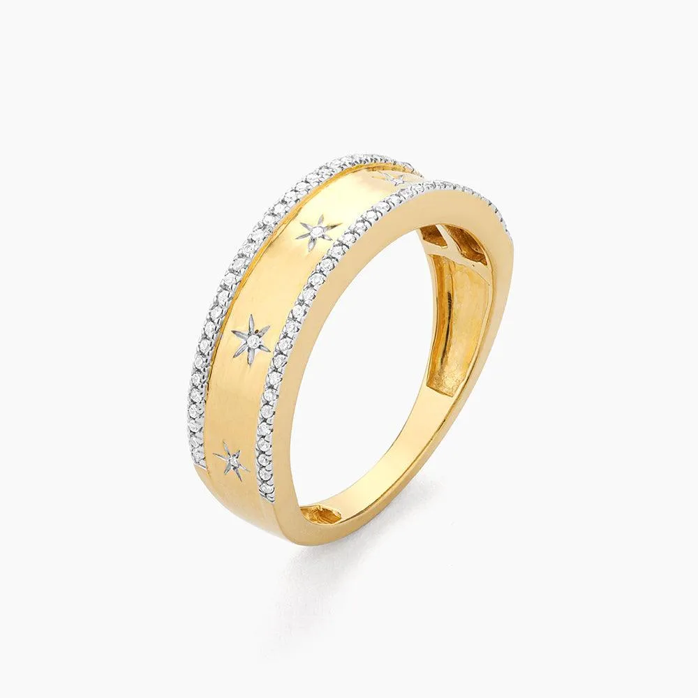 Starry Eyed Stackable Ring