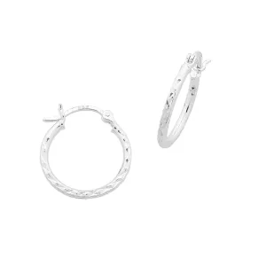Sterling Silver 20mm Hoop Earrings