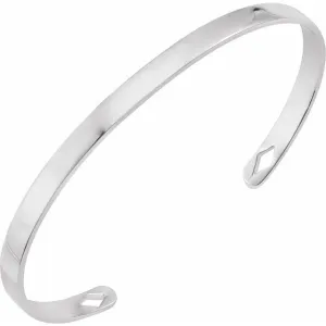 Sterling Silver Engravable Cuff 7" Bracelet